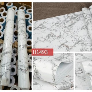 1 mét giấy dán tường họa tiết đá hoa cương - khổ rộng 45cm có keo sẵn