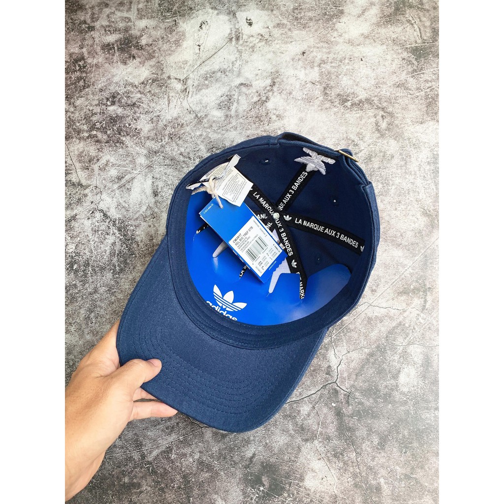 ⚡️ [ Ảnh Thật ] Mũ / Nón thể thao Adidas RELAXED BIG TREFOIL HAT - Navy | CM3917 / HÀNG XUẤT DƯ XỊN | SẴN HÀNG