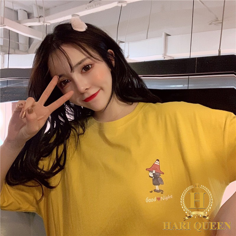 [FREESHIP ĐƠN TỪ 50K] Áo phông cô gái mũ đỏ Good Night HARI0320