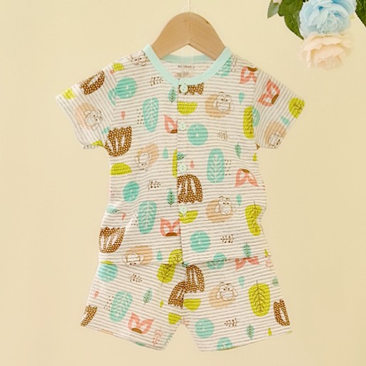 Combo 5 bộ quần áo trẻ em chất liệu cotton cao cấp Noubaby sợi tre cho bé từ 3-12kg