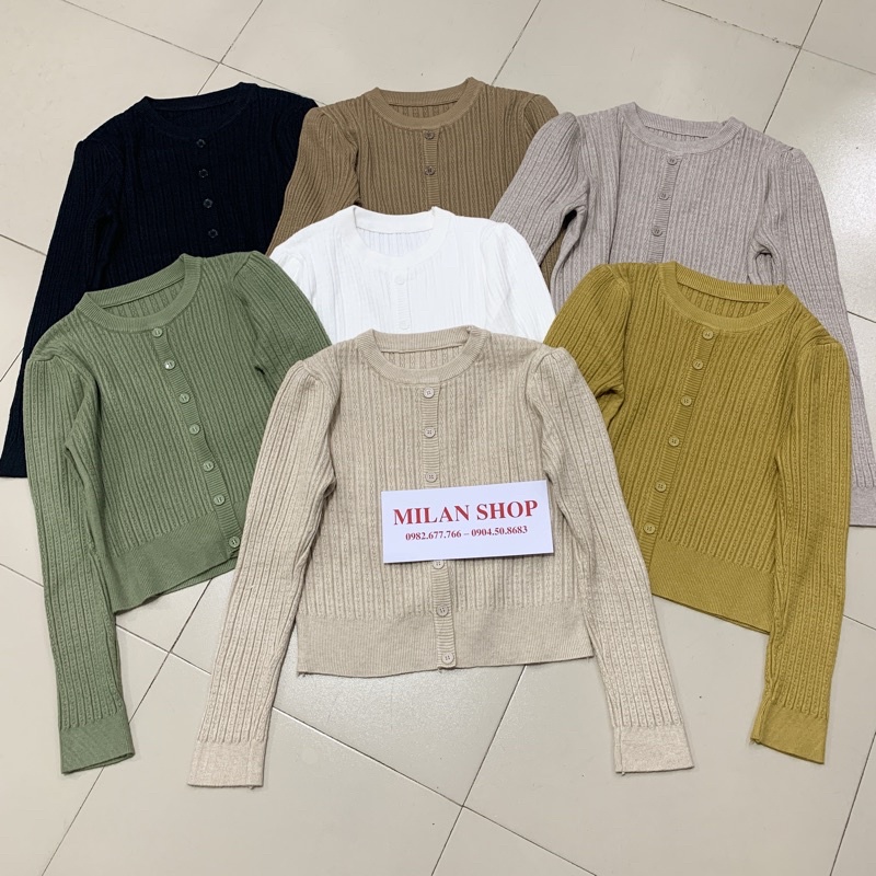 Áo len dài tay cổ tròn 3 kiểu quốc dân