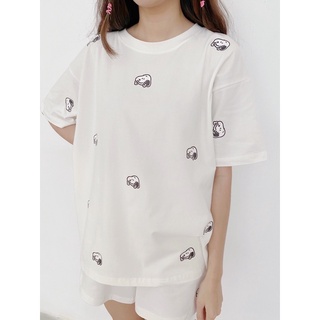 SET015 - Set đồ bộ cún snupie trắng