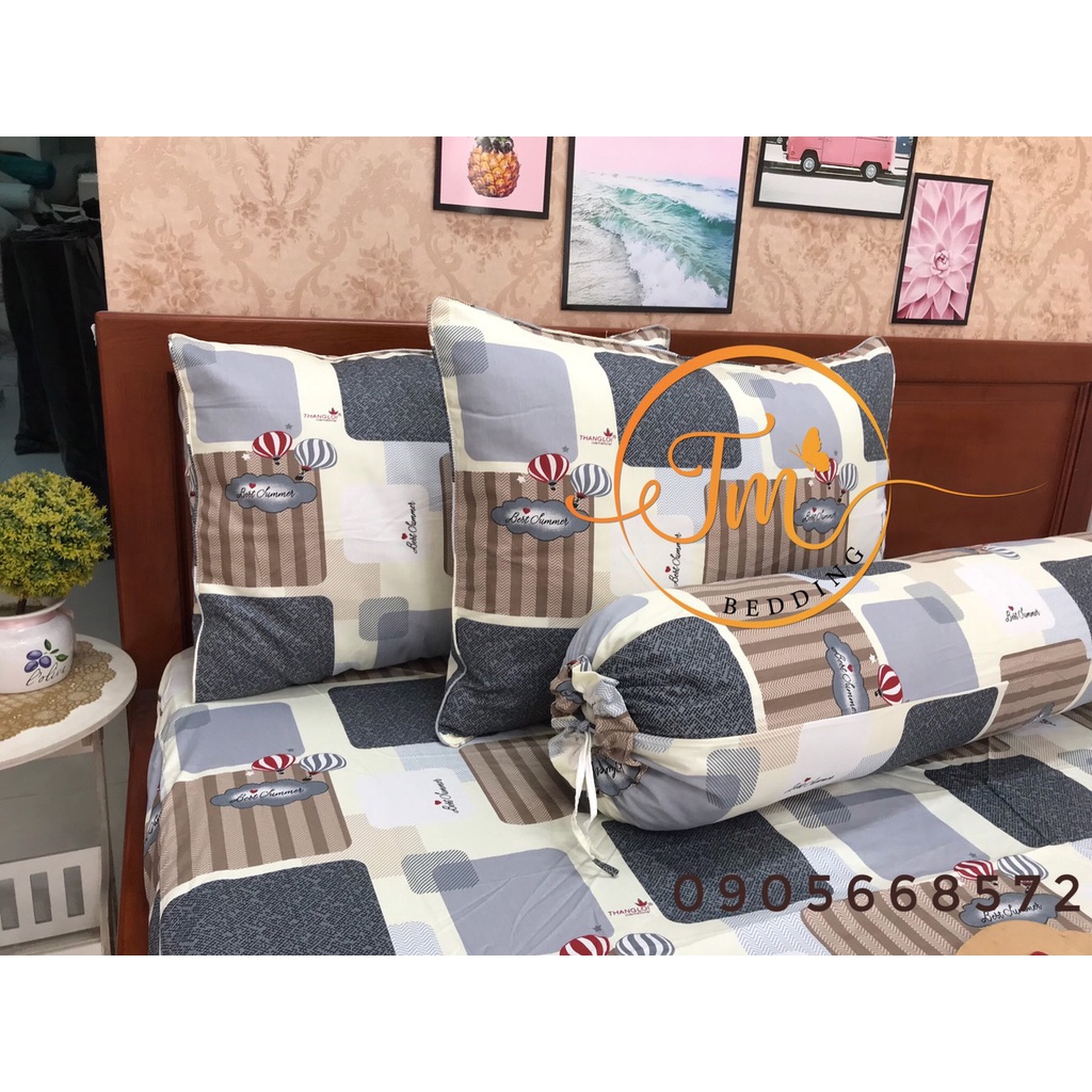 Bộ ga gối coton thắng lợi 4 món cho bé.