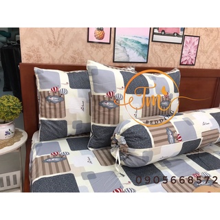 Bộ ga gối coton 100% 4 món cho bé họa tiết xinh yêu mềm thoáng mát thấm hút tốt.