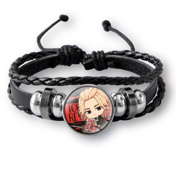 Vòng Đeo Tay Băng Da Tokyo Revengers Tùy Chỉnh Tiện Dụng