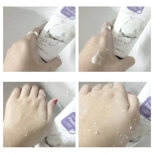 Gel tẩy tế bào chết ngọc trai THE FACE SHOP Smart Peeling White Jewel