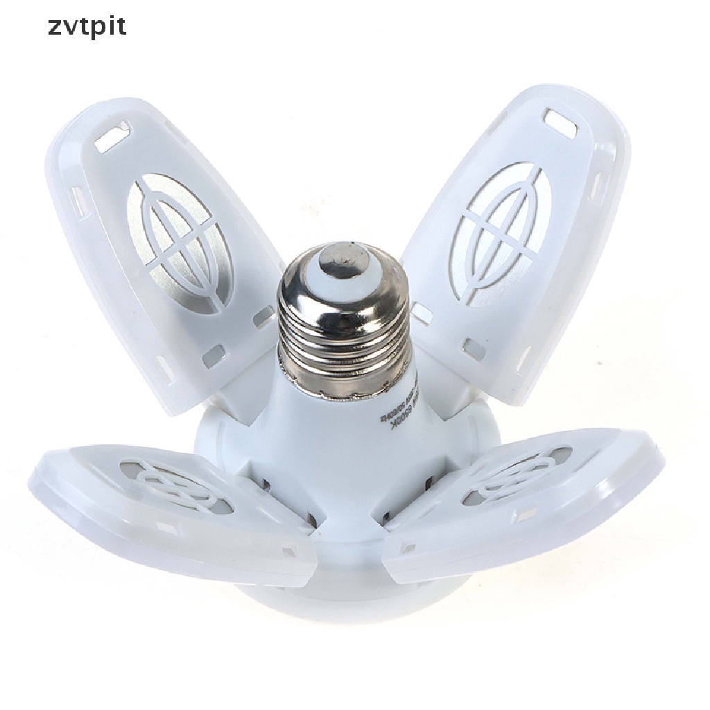 [ZVPT] E27 led AC85-265V 28W LED Bulb Fan Blade Timing Lamp Light Bulb Foldable Lamp DSF