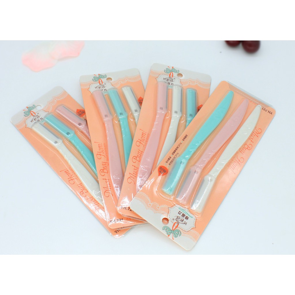 Set 3 dao cạo lông mày siêu sắc