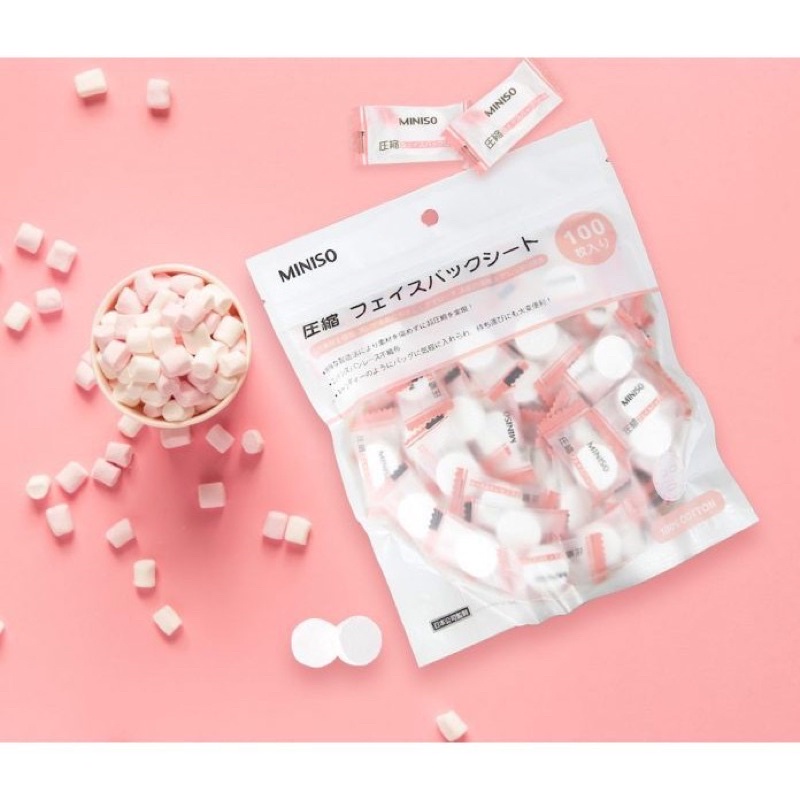 Túi 100 Viên Mặt Nạ Nén MiNiSo Nhật Bản