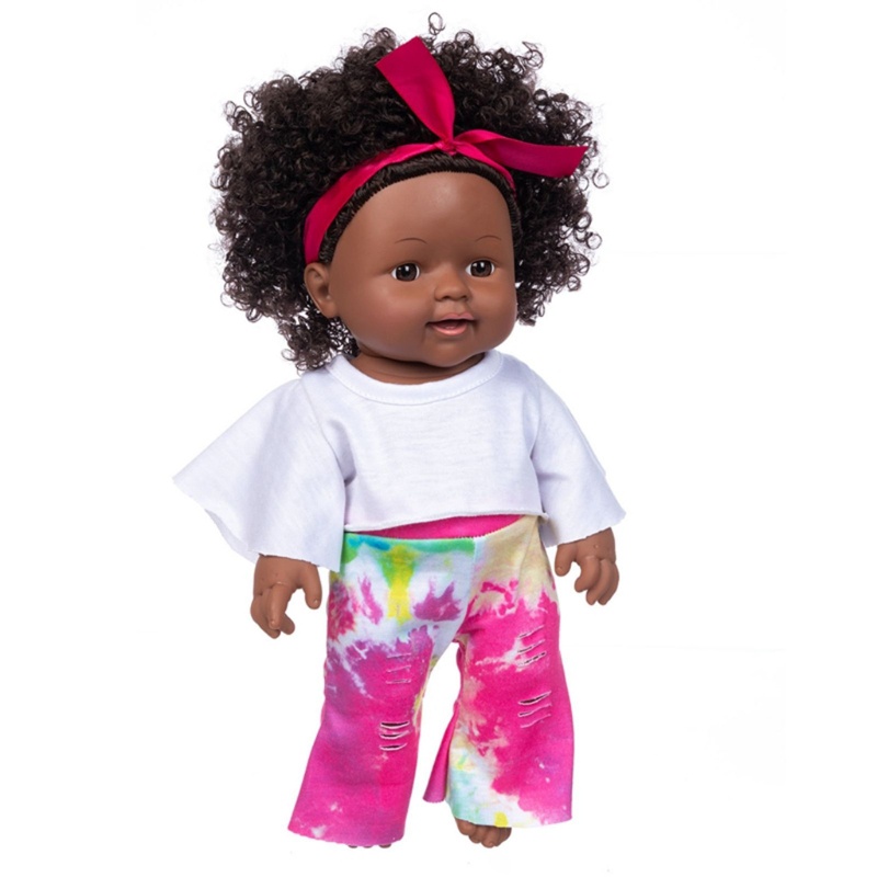 Búp Bê Em Bé Tóc Đen Đáng Yêu 12in 30cm