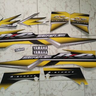 Bộ tem yamaha Sirius RC vàng đen