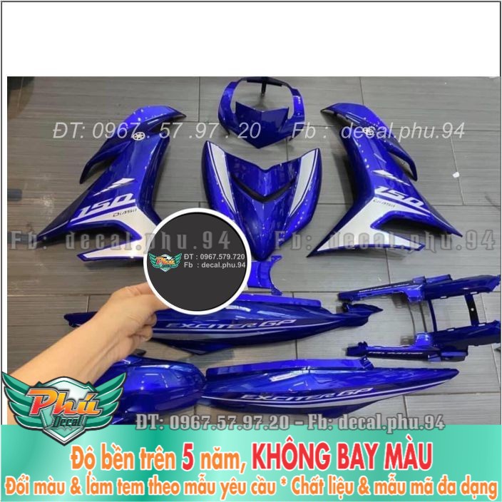 Tem rời Exciter 150 Xanh Gp Uv (X) -1