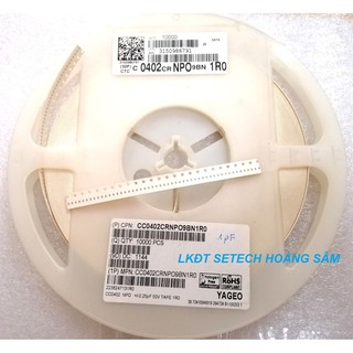 Tụ dán 0402 SMD  (20 con) các trị số 1pF~33nF