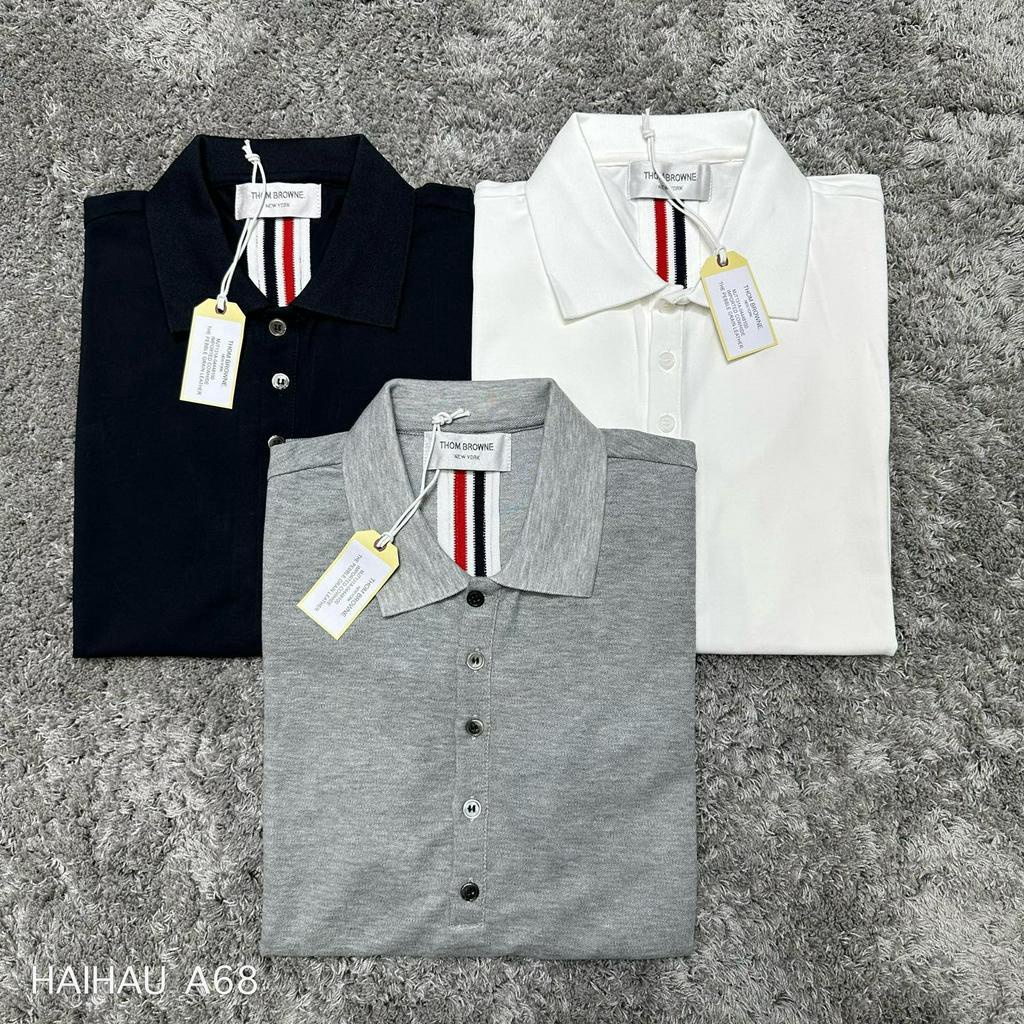 Áo Polo nam Thom Browne sọc lưng