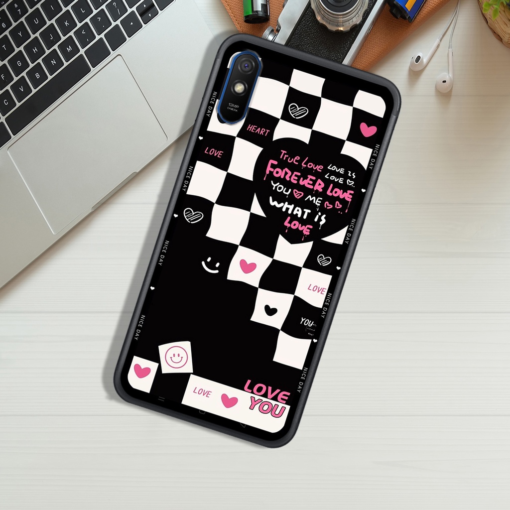 Ốp Lưng XIAOMI REDMI 7A - REDMI 8A - REDMI 9A - REDMI 8, In Hình &quot;Black Heart&quot; Phong Cách Đẹp.