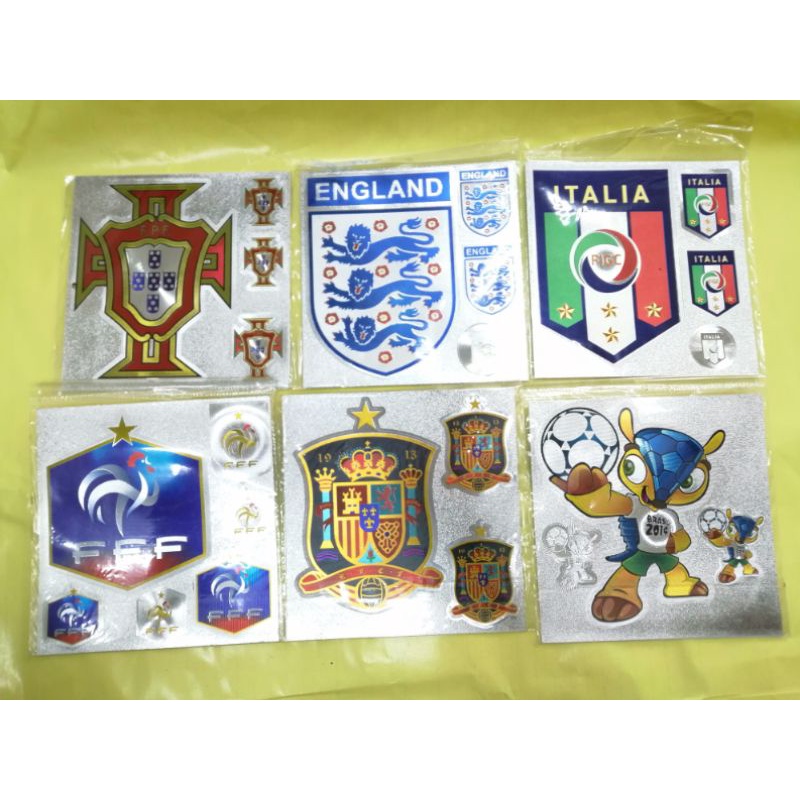 Combo 2 tấm sticker các đội tuyển quốc gia