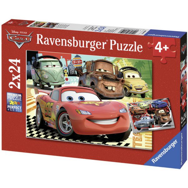 Xếp hình puzzle Car cuộc phiêu lưu mới 2 bộ 24 mảnh Ravensburger - Disney license RV08959 8