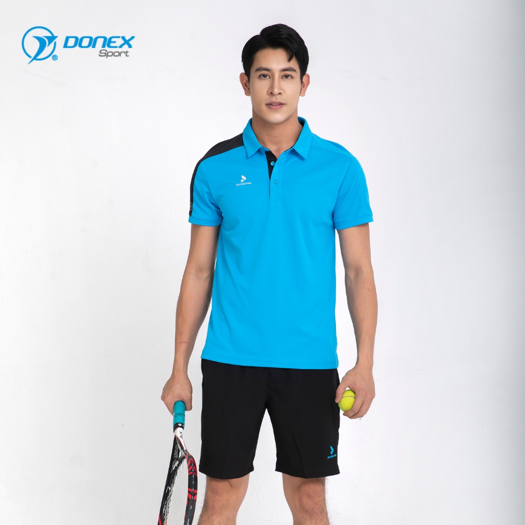 Áo Thể Thao Nam DONEXPRO Form Classic, Cổ Polo, Logo In Tinh Tế, Chất Thun Mè Thoáng Mát MC-9038