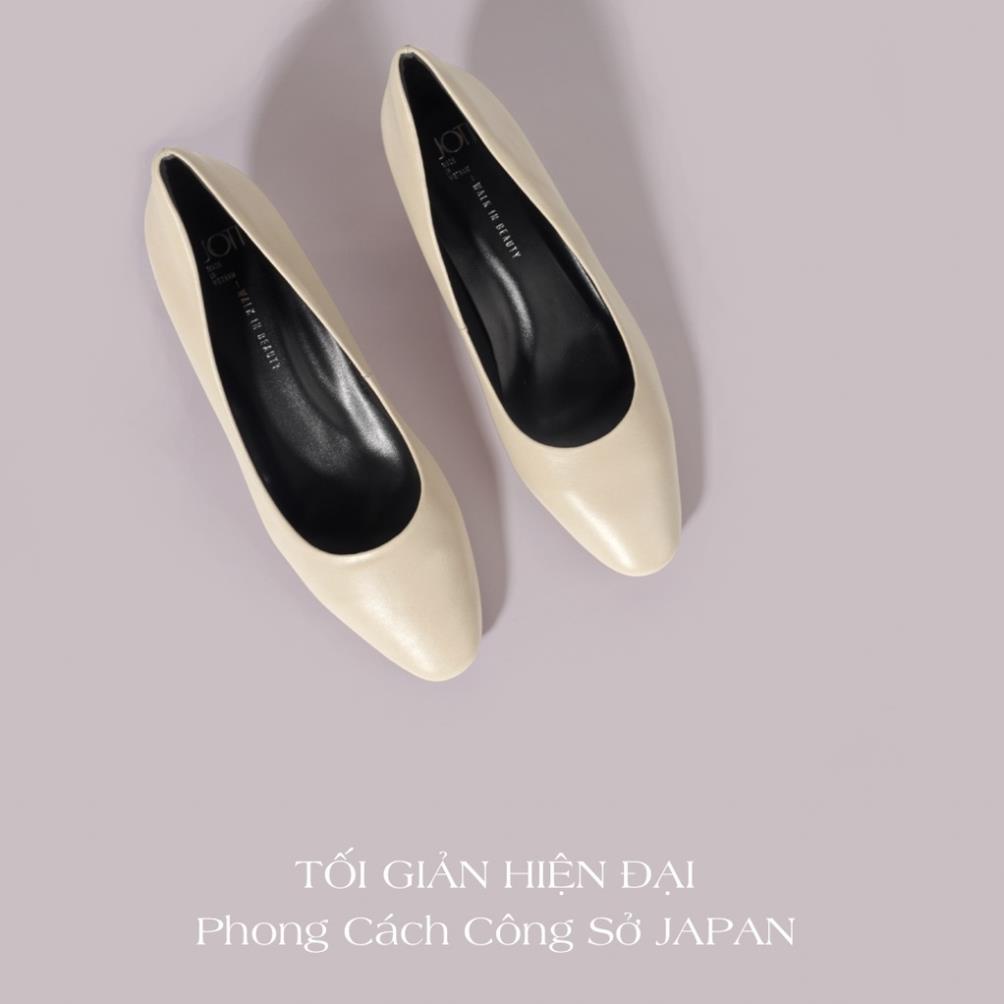 Giày Cao Gót Nữ JOTI Venus 3292VN5 - Mũi Vuông Bít Gót Đế Vuông Cao 5cm Da Bò Thật - Mang Công Sở Dự Tiệc KX