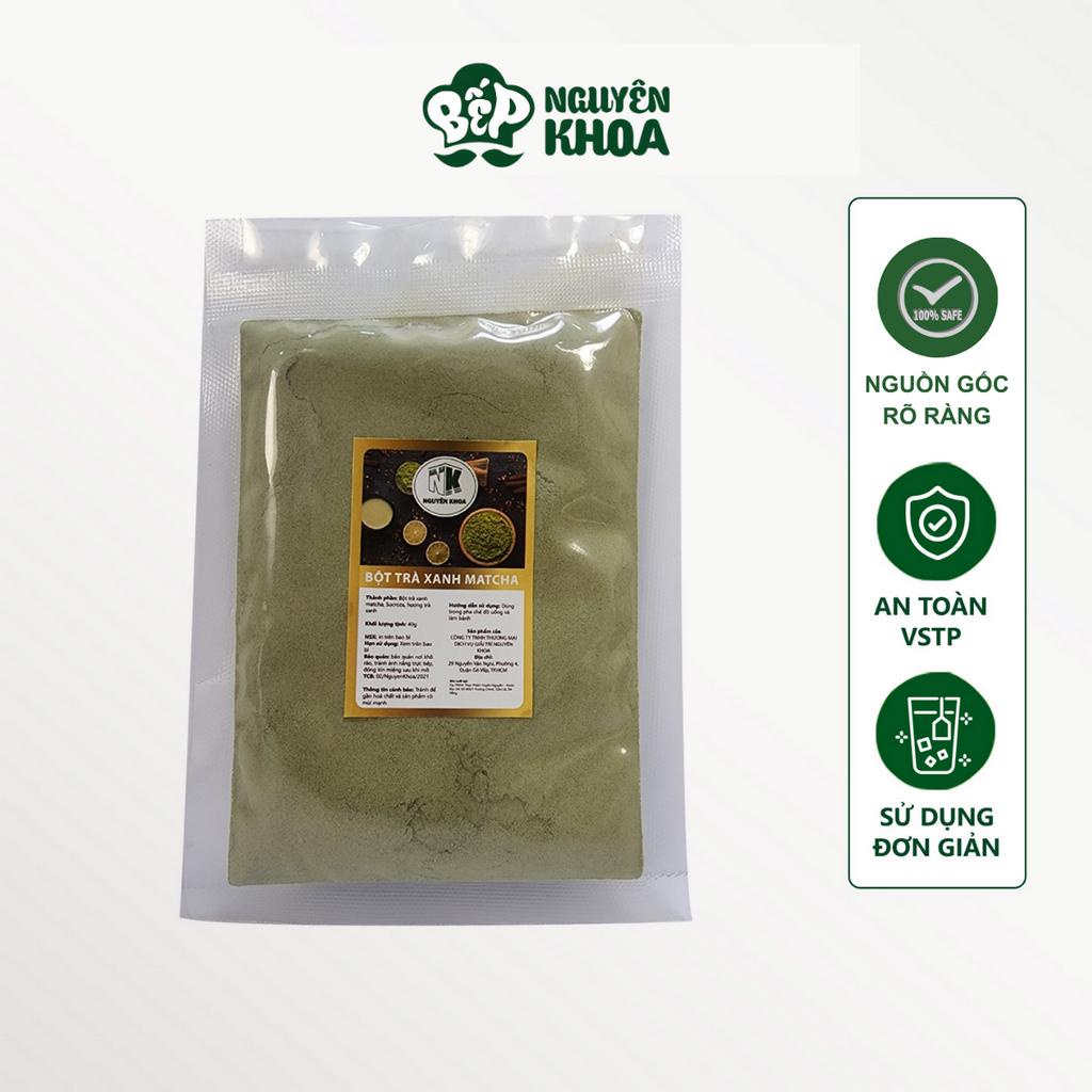 Mẫu thử bột matcha trà xanh nguyên khoa túi 50g - BẾP NGUYÊN KHOA