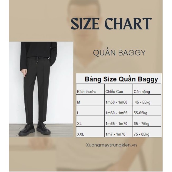 Quần Baggy Nam Azila Cạp Chun Ống Rộng Vải Cotton Hàn Co Giãn - QA15