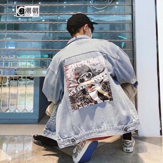 ÁO KHOÁC JEANS NAM form oversize cực chất