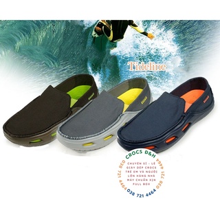 Giày dép crocs - giày vải crocs tideline canvas loadfer cho nam,chống trơn trượt, chống hôi chân, hàng nhà máy xuất xịn