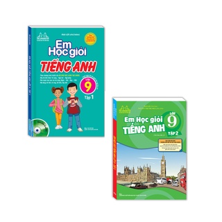 Sách - combo em học giỏi tiếng anh lớp 9 tập 1 + tập 2 + cd mt