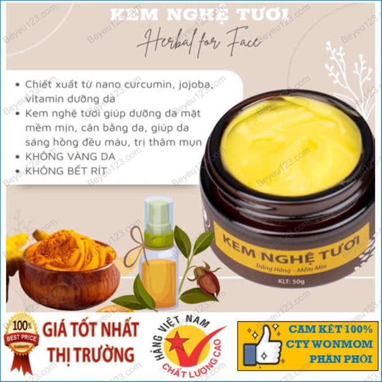 (Tặng 1 Túi xông mặt) COMBO giảm thâm dưỡng da trắng mịn Wonmom (1 Kem nghệ tươi + 1 Serum Vitamin C)