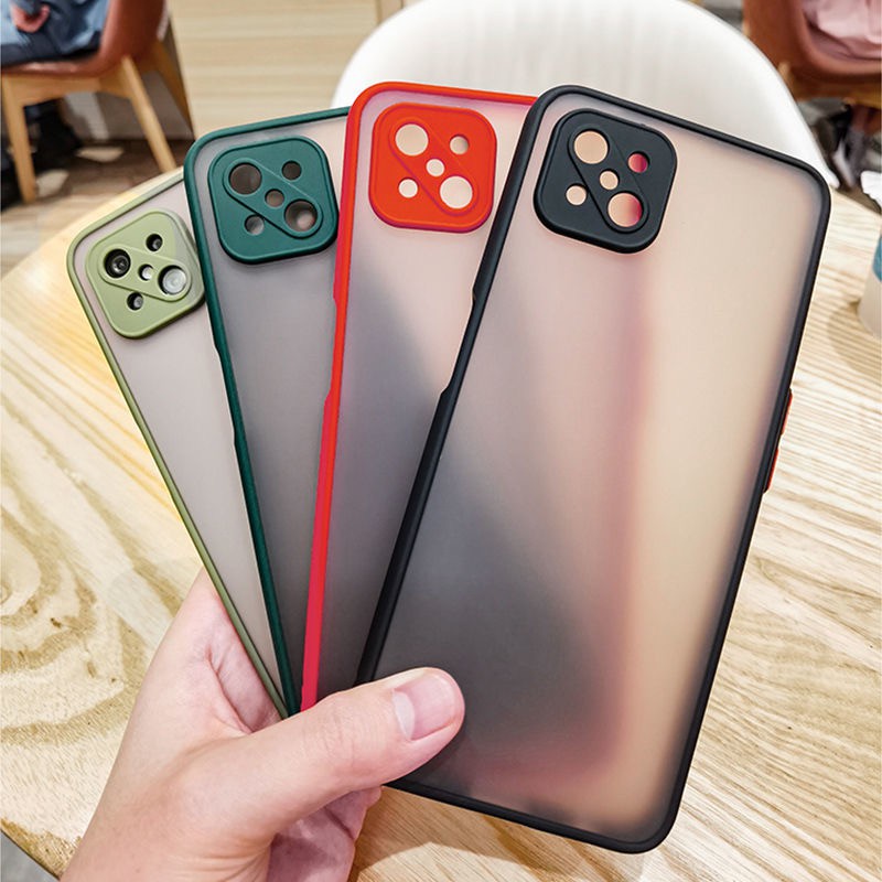 Ốp điện thoại cứng mặt nhám chống sốc bảo vệ camera cho OPPO Realme C55 C33 C30s C35 C30 C21 C21Y C25Y C20 XT X2 Pro