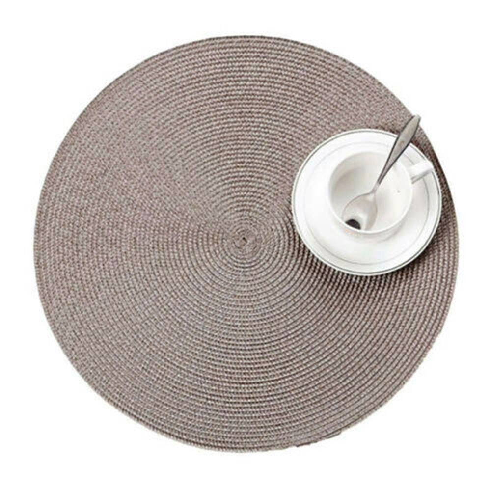 SEPTEMBER 4 Pcs/set Placemat Durable Coaster Table Mat Tableware Teapot Kitchen Eco-friendly Table Decoration Weave Tea Cup Pad/Multicolor