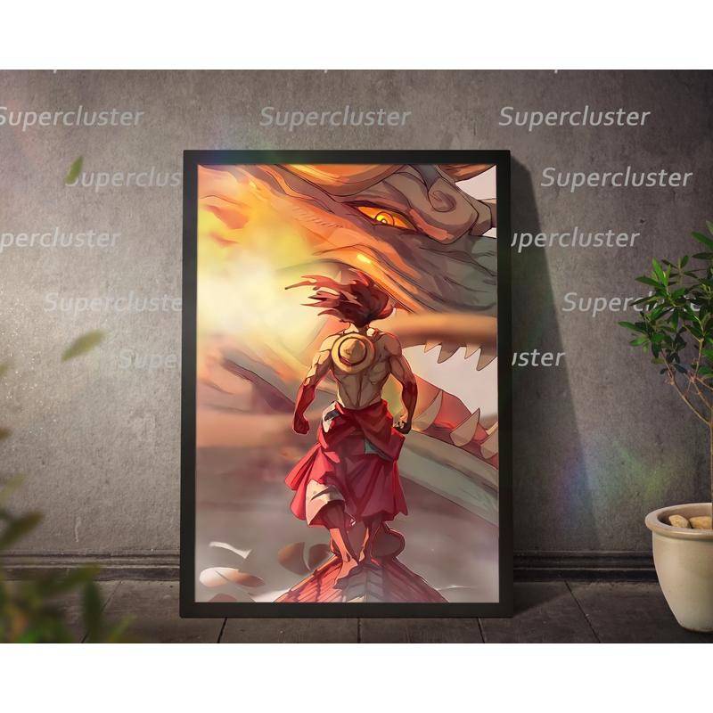 Tranh Vải Bạt Treo Tường In Hình Nhân Vật Luffy Trong Phim Hoạt Hình One Piece Trang Trí Nhà Cửa