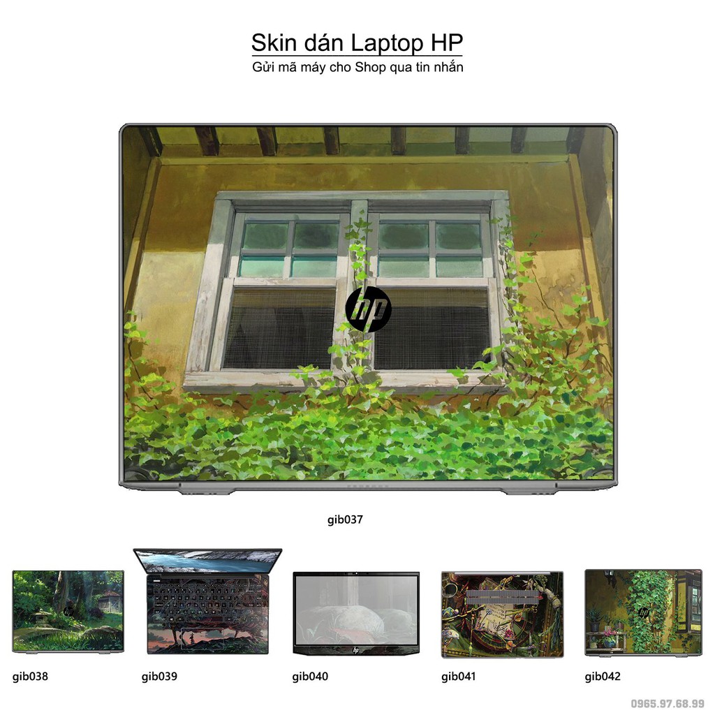 Skin dán Laptop HP in hình Ghibli Nhật Bản (inbox mã máy cho Shop)