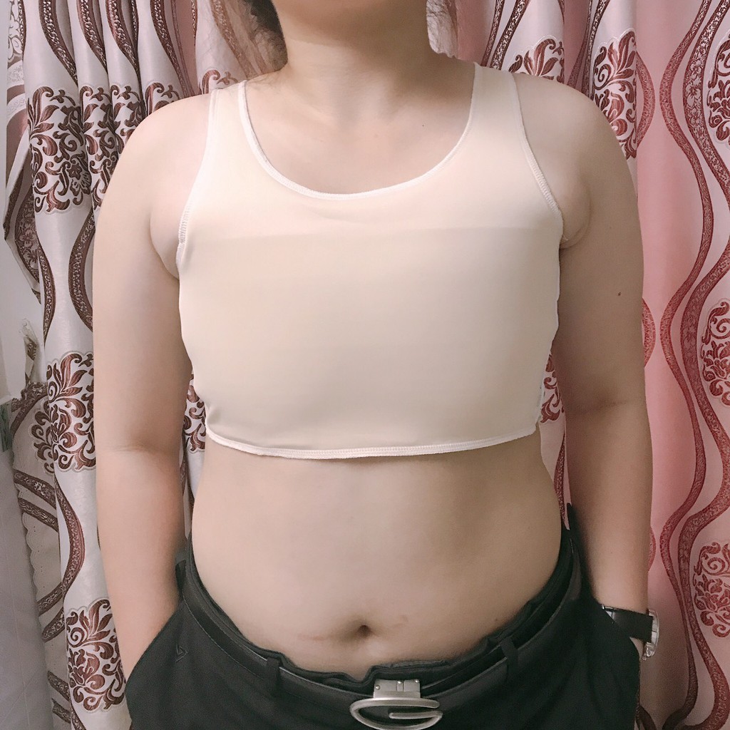 Áo Nịt Ngực Tomboy Gen Thun Không Viền Cài Hông Ép Nẹp Lót Bó Làm Nhỏ Ngực Tomboy Thể Thao Tập Gym Bigsize Nguyễn Nguyên