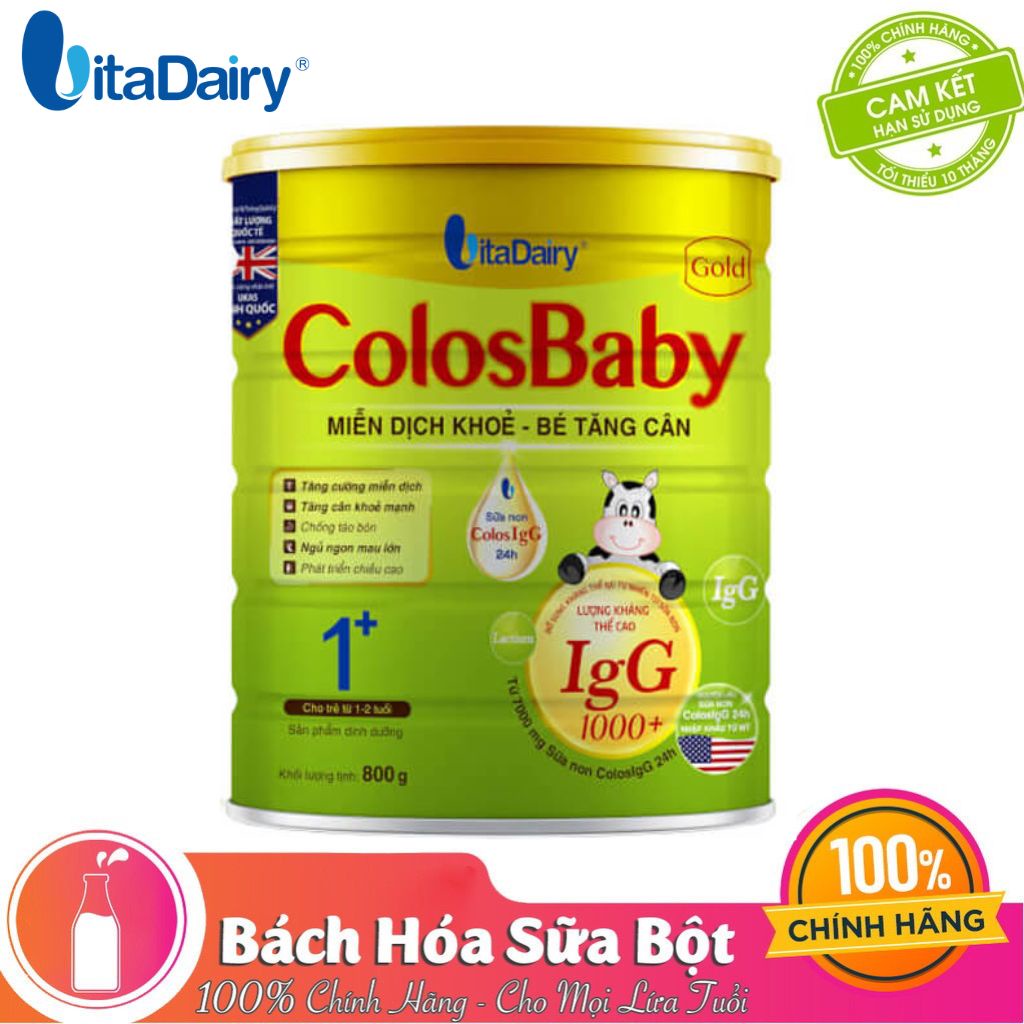 [Quét mã - Tích điểm đổi quà] Sữa bột ColosBaby Gold số 1+ (Lon 800g)