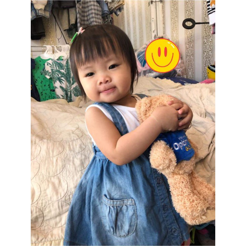 Gấu bông mềm mịn cho bé 39×15cm