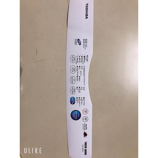Decal Dán Bảng Điều Khiển Máy Giặt TOSHIBA  AW-A800SV (mẫu 6)