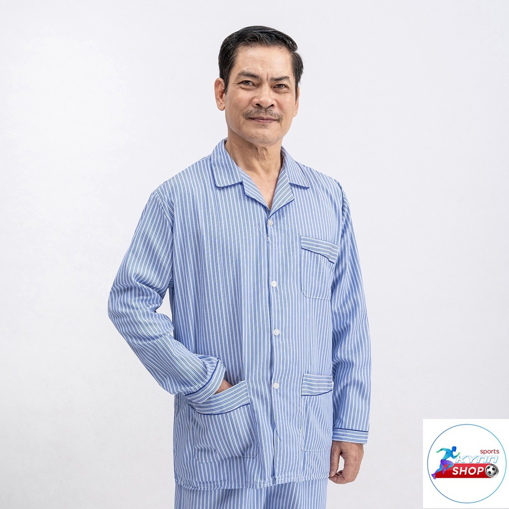 Đồ bộ pijama trung niên dài tay thu đông nam kynn shop