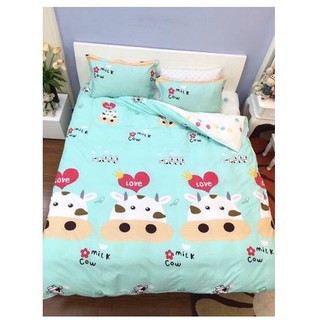 Ga trải giường hình bò sữa đáng yêu cho bé