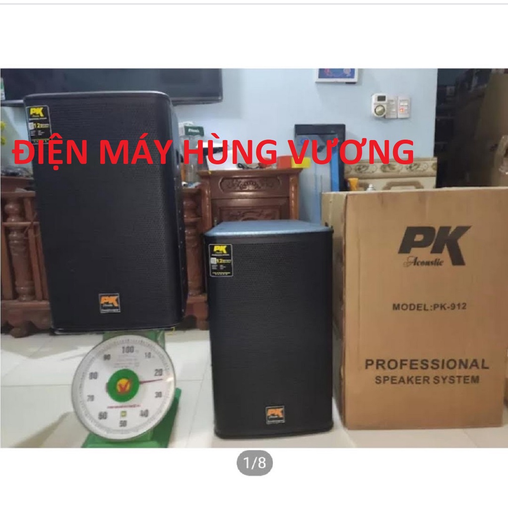Loa đứng cao cấp PK Acoustic 912, hàng chuẩn hãng full bas 30 chép kèn, giá một đôi, từ kép, thương hiệu nhật bản.
