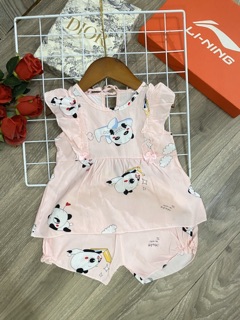 Bộ lanh tay bèo cho bé gái