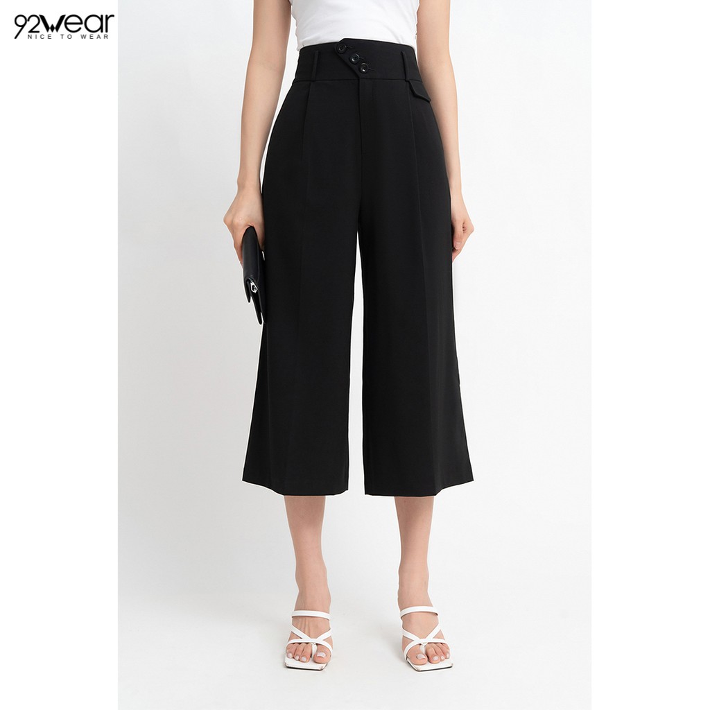 Quần âu công sở 92WEAR đủ màu, đủ size, ống rộng cạp cao QAW0925 | BigBuy360 - bigbuy360.vn