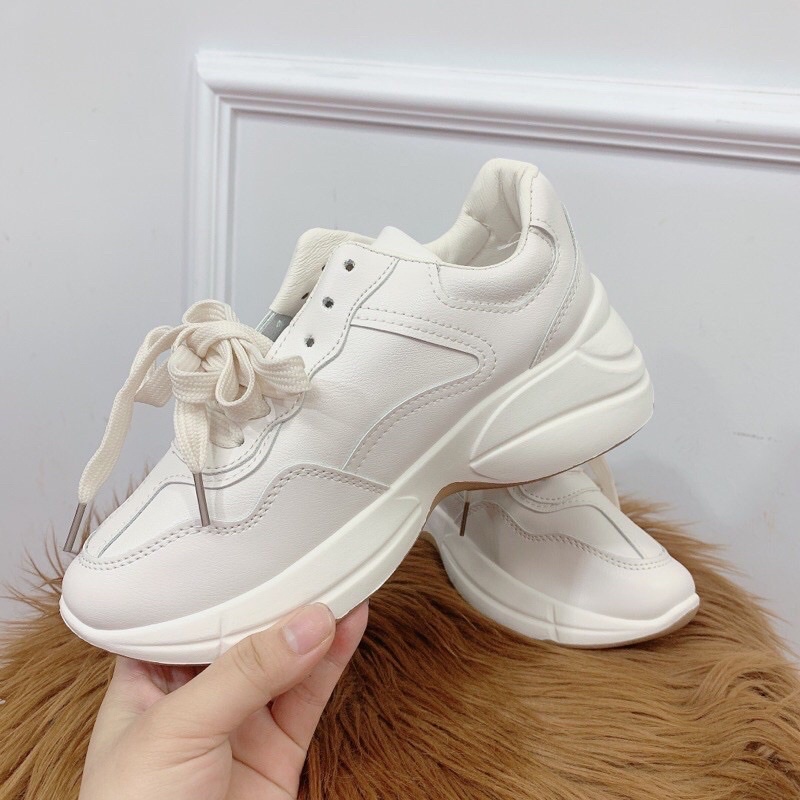 Giày thể thao nữ độn đế GGG Cao Cấp - giày sneaker nữ đế cao tôn dáng loại 1