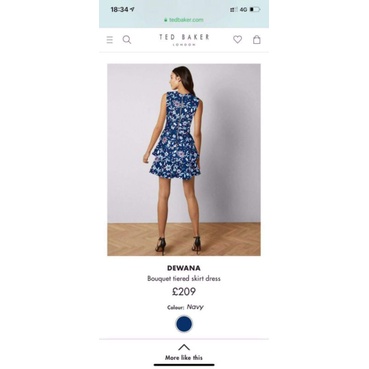 Đầm tầng Ted Baker Dewana bouquet tiered skirt dress