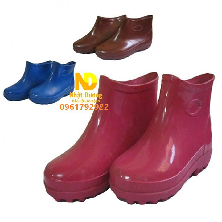 Ủng nhựa lùn TGP không thấm nước, Ủng làm vườn làm bếp chống trơn trượt