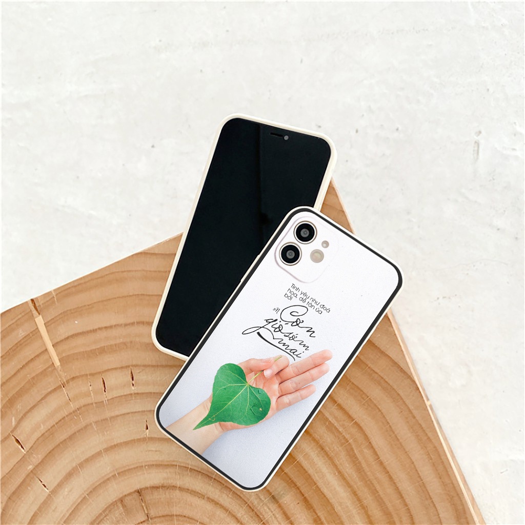 Ốp lưng iPhone * Đôi Tay Cầm Lá * cho các dòng máy 6/6s 7/7plus Xsmax/11/11promax/12/13promax