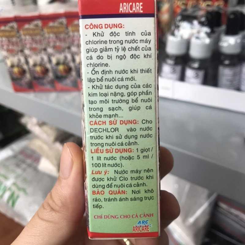 Dung Dịch Khử Clo Nước Máy DECHLOR Cho Bể Thủy Sinh, Hồ Cá