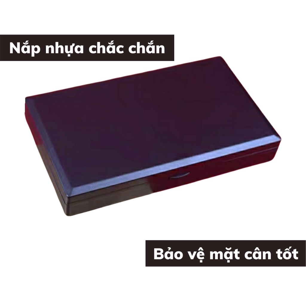 Cân điện tử tiểu ly mini định lượng 0,01g - 500g làm bánh nhà bếp độ chính xác cao có nắp tặng kèm pin AA