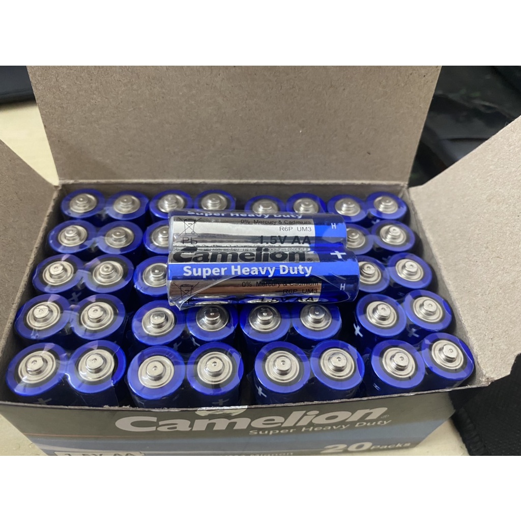 Hộp 40 Pin AA Camelion R6P/UM3 Super Heavy Duty Battery 1.5V Chính hãng