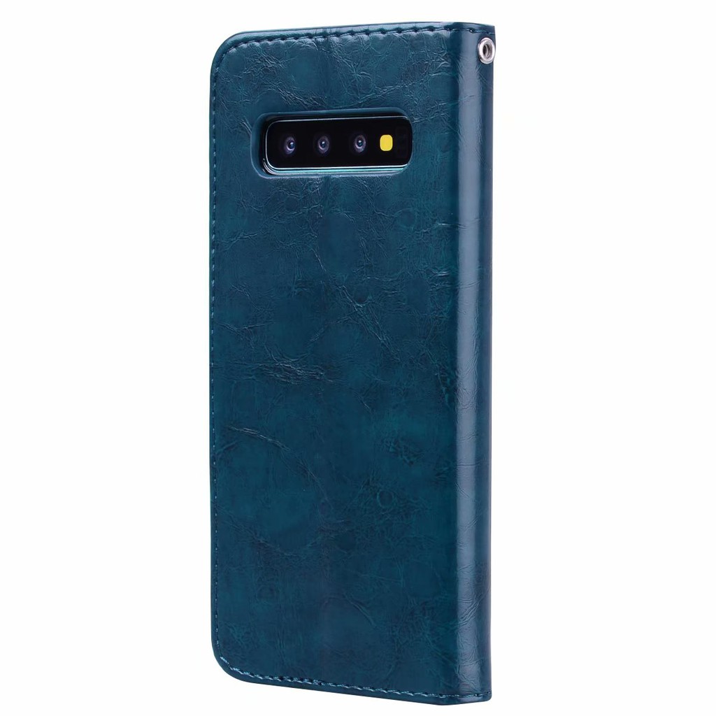 Case Samsung Galaxy S3 S4 S5 S6 S7 Edge S8 S9 S10 Plus S10E Retro Flip Soft Leather Phone Case Ốp lưng da mềm